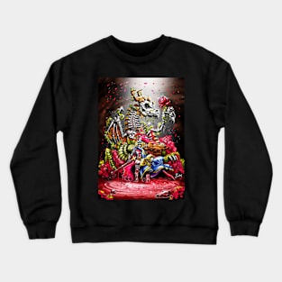 Saint George and the Skeleton Dragon - Roses and Legends Crewneck Sweatshirt